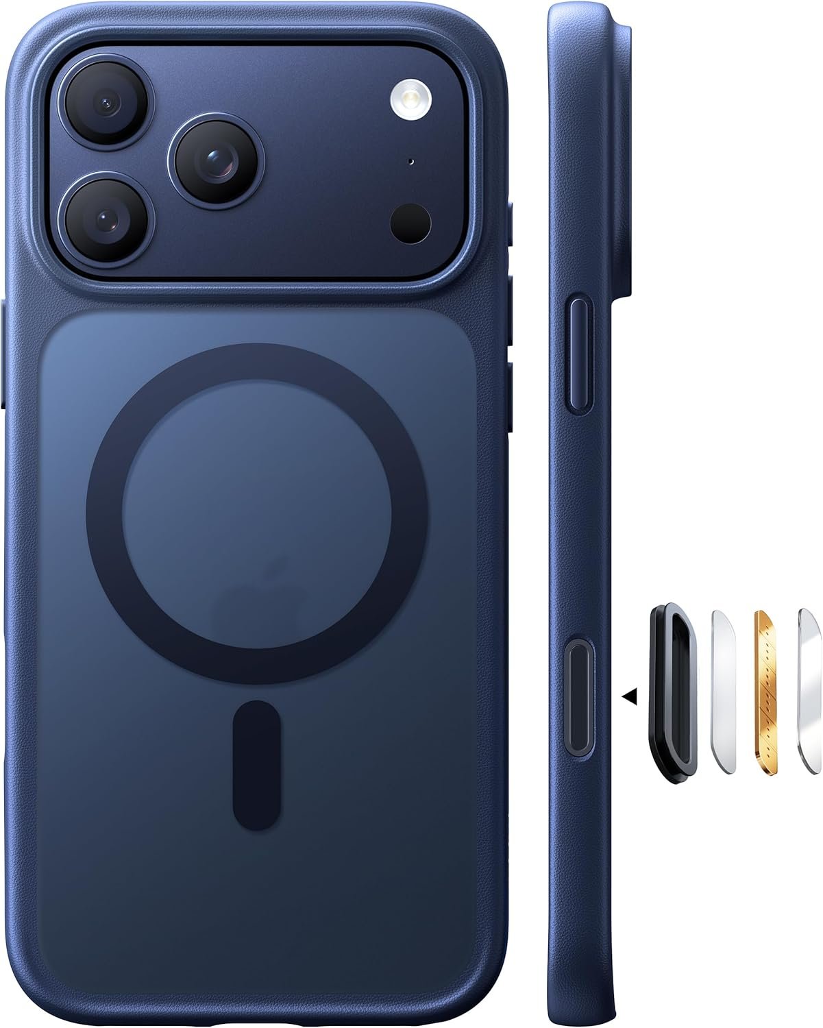 TORRAS Magnetic Shockproof Case for iPhone 17 Pro (Camera Control, Blue)