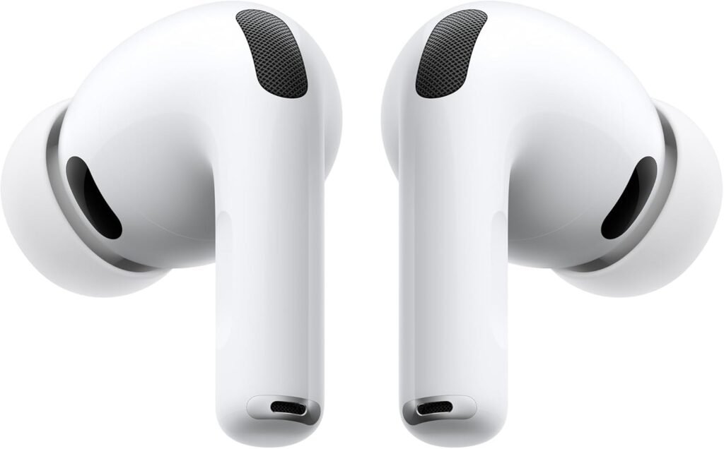 Apple AirPods Pro 3 with MagSafe Charging Case (USB-C), 2025 &mdash; product image from the Amazon listing.