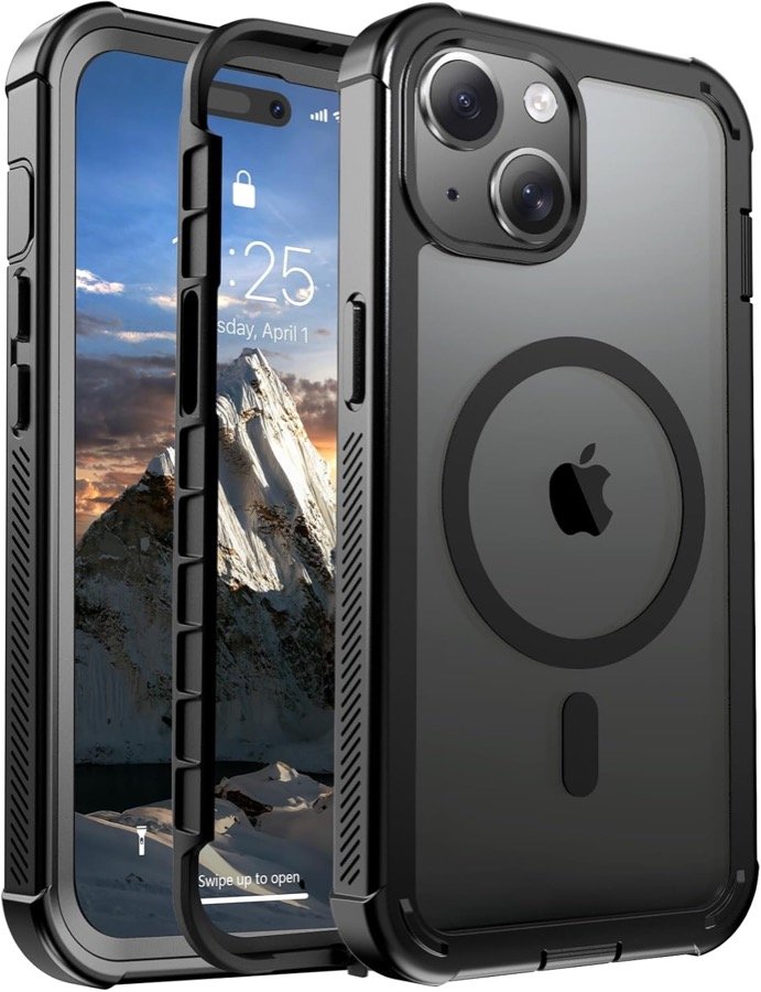 jaroco Magnetic iPhone 15 Case - Black