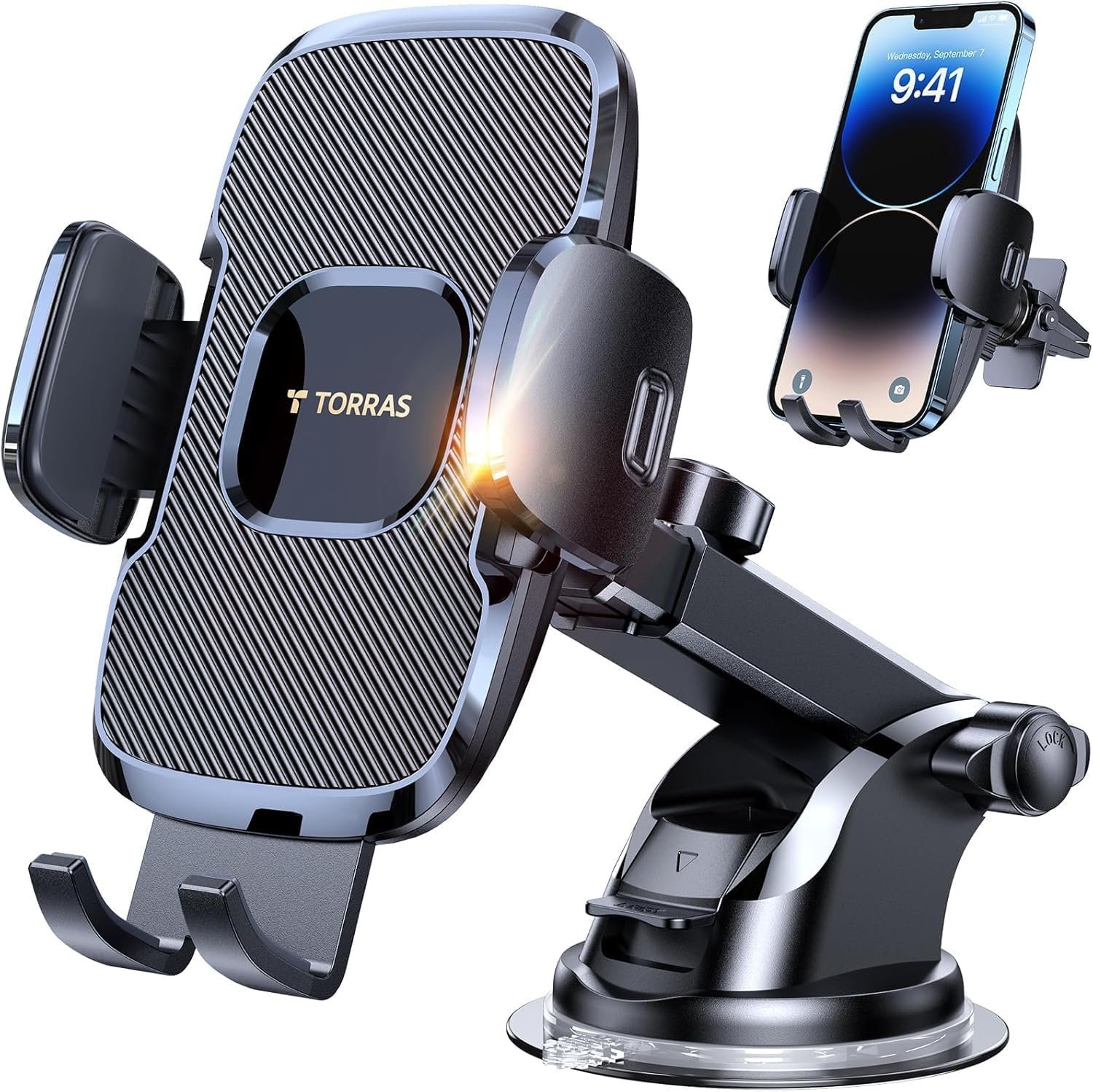 TORRAS Ultra-Durable Car Phone Holder Mount (96lb Suction)